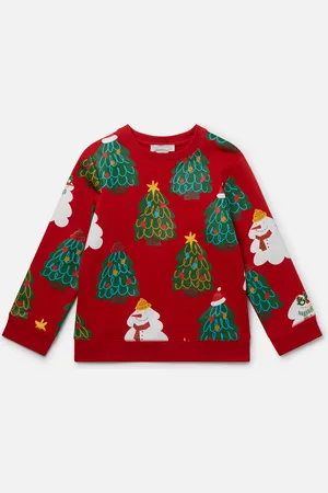 Stella McCartney Felpa con Motivo albero di Natale, Donna,