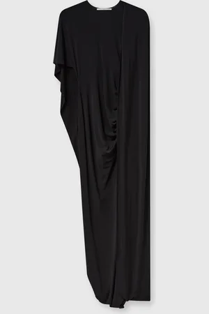 Stella McCartney Maxi Abito Asimmetrico a Mantella, Donna,