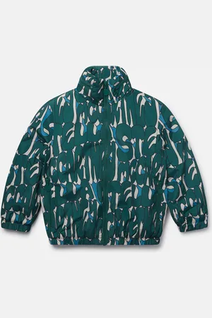 Stella McCartney Giacca a Collo Alto con Stampa Stella, Donna,