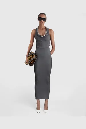 Stella McCartney Abito Midi con Catena Spessa, Donna,
