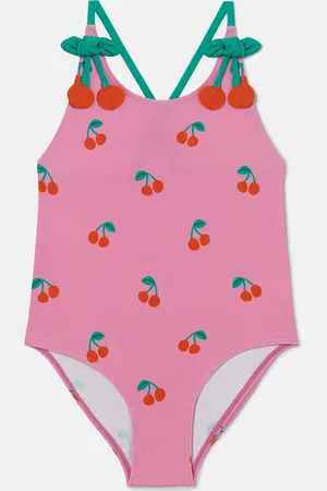 Stella McCartney Costume da Bagno con Stampa Ciliegie,