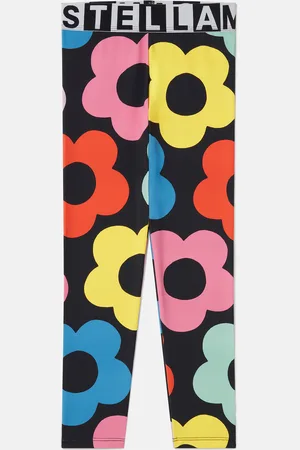Stella McCartney Leggings con Motivo Floreale, Donna,