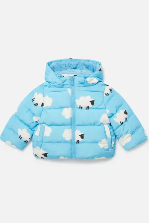 Stella McCartney Piumino con Cappuccio Motivo Pecora, Donna,