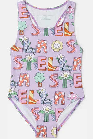 Stella McCartney Costume da Bagno con Stampa Scritta,