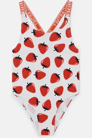 Stella McCartney Costume da Bagno con Stampa Fragole,