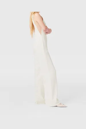 Stella McCartney Tuta con Scollo a V in Rete con Cristalli, Donna,
