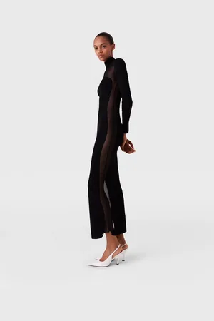 Stella McCartney Abito Miracle a Maniche Lunghe in Maglia Compatta, Donna,