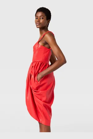 Stella McCartney Mini Abito con Top Bustier Incrociato e Ruche, Donna,