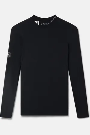 Stella McCartney Top da allenamento TrueCasuals a maniche lunghe a coste, Donna,