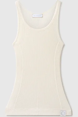Stella McCartney Canotta a Coste Trasparente Kelsun, Donna,