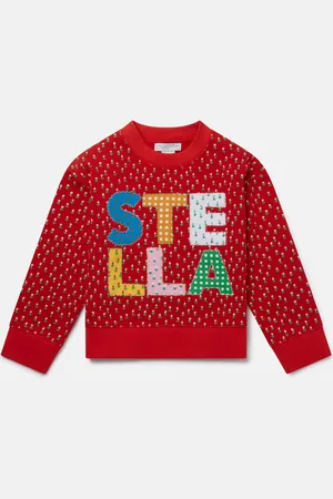 Stella McCartney Felpa con Applicazioni Stella, Donna,
