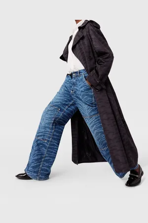 Stella McCartney Trench con Cintura e Stampa Tigre, Donna,