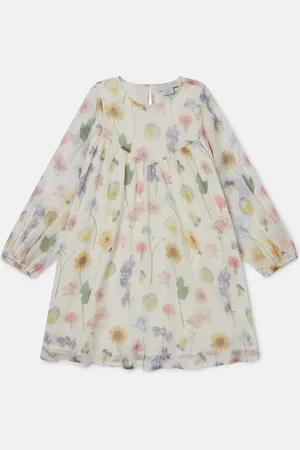 Stella McCartney Abito a Maniche Lunghe con Stampa Floreale,