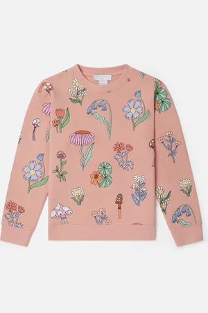 Stella McCartney Felpa girocollo stampa foresta,