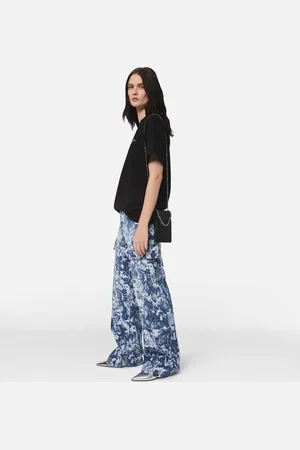 Stella McCartney T-shirt Oversize con Logo in Cotone, Donna,