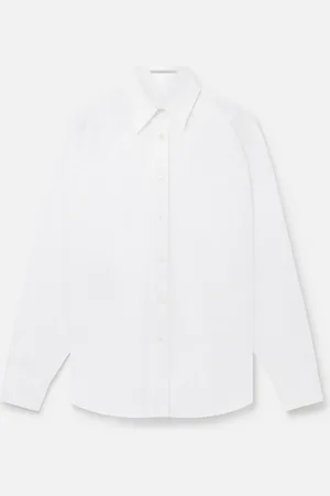 Stella McCartney Camicia Boyfriend in Cotone Rigenerato, Donna,