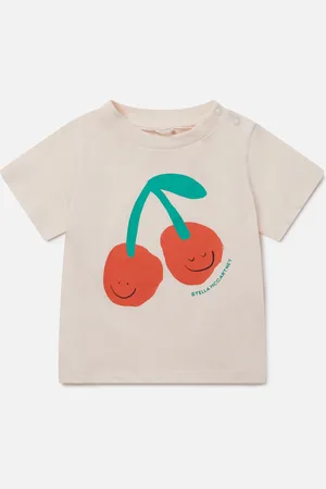 Stella McCartney Maglietta con Grafica Ciliegie,