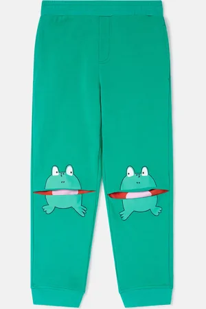 Stella McCartney Jogger elasticizzati grafica rana,