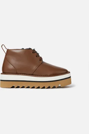 Stella McCartney Desert Boots Sneak-Elyse con Fodera in Morbido Teddy, Donna,