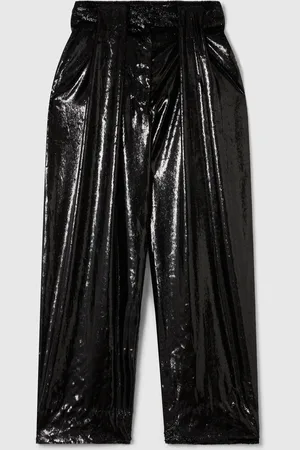 Stella McCartney Pantaloni Morbidi in Velluto con Pannelli, Donna,