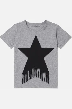 Stella McCartney Maglietta con Frange Grafica Stella, Donna,