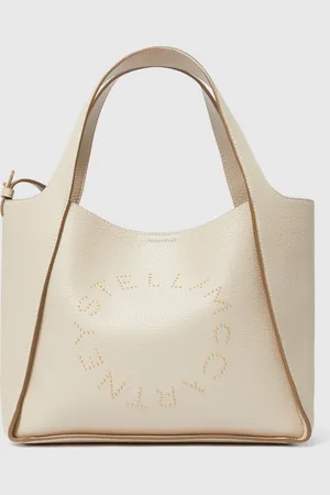 Stella McCartney Borsa Tote a Tracolla con Manico Superiore e Logo, Donna