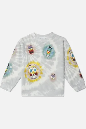 Stella McCartney Felpa Tie-Dye con Grafica Sponge Bob,