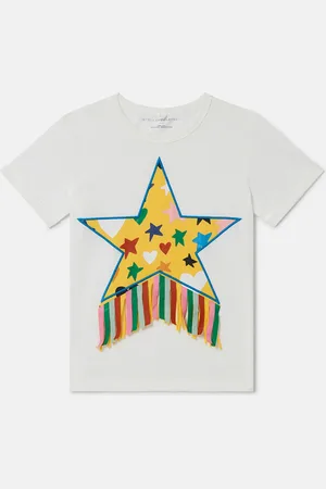 Stella McCartney Maglietta con Frange Grafica Stella,