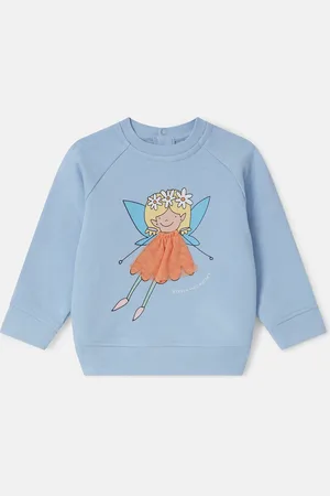 Stella McCartney Felpa girocollo con grafica fata,