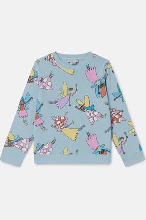Stella McCartney Felpa girocollo con stampa fate,