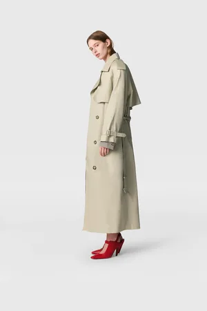 Stella McCartney Trench Oversize con Cintura, Donna,