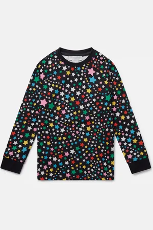 Stella McCartney Maglietta a Maniche Lunghe con Motivo Stella, Donna,