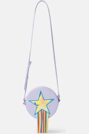 Stella McCartney Borsa a Tracolla con Frange e Grafica Stella