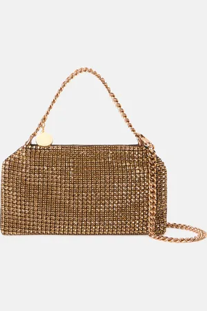 Stella McCartney Borsa a Spalla Falabella in Rete con Cristalli, Donna