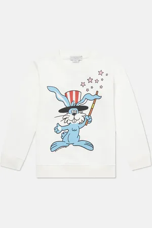 Stella McCartney Maglietta grafica a maniche lunghe coniglietto mago,