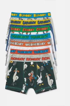 Stella McCartney Confezione da 7 Boxer Stampa Fattoria,