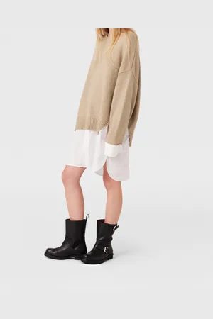 Stella McCartney Maglia a Maniche Lunghe con Dettagli di Camiceria, Donna,