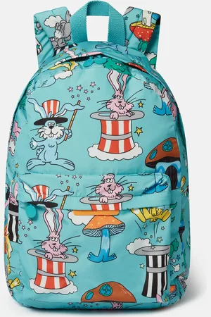 Stella McCartney Zaino con stampa coniglietto mago