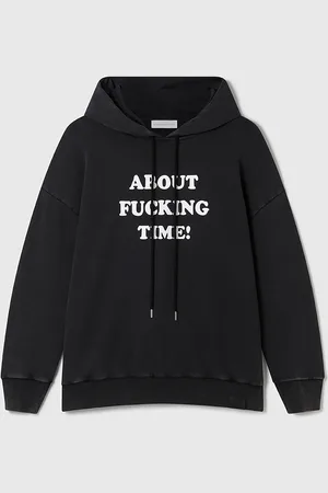 Stella McCartney About Fucking Time! Felpa con cappuccio, Donna,