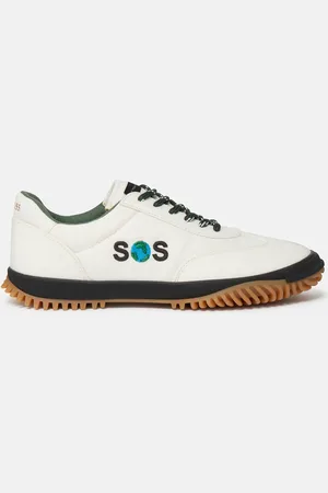 Stella McCartney SOS Embroidered S-Wave Sport Trainers, Donna,