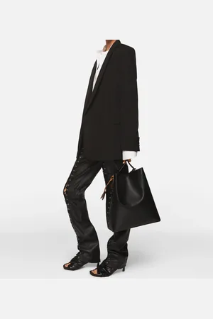 Stella McCartney Blazer in lana con revers sciallato, Donna,
