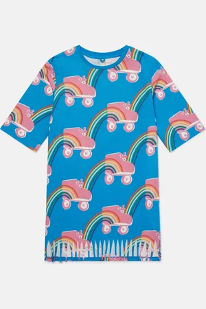 Stella McCartney Maglietta con Stampa Arcobaleno Rollerskate,