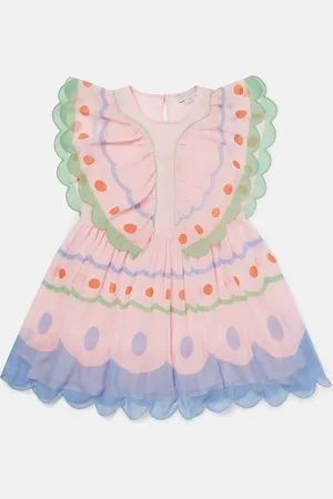Stella McCartney Abito con ali a maniche lunghe farfalla,