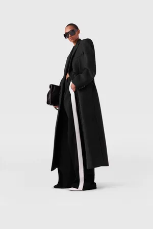 Stella McCartney Cappotto Lungo Doppiopetto in Lana, Donna,