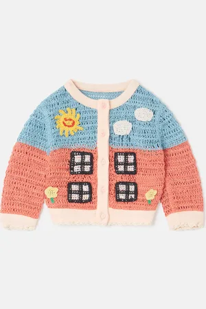 Stella McCartney Cardigan Lavorato a Maglia con Applicazione Fattoria, Donna,