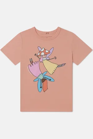 Stella McCartney Maglietta girocollo con stampa fate,