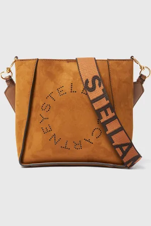 Stella McCartney Borsa a Tracolla Quadrata con Logo, Donna