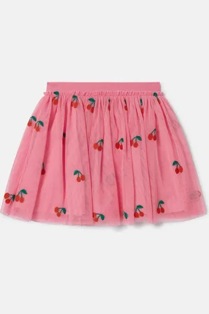Stella McCartney Gonna in Tulle con Ricamo Ciliegie,