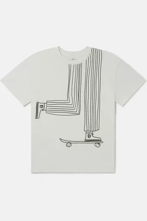 Stella McCartney Maglietta con Grafica Skateboard,