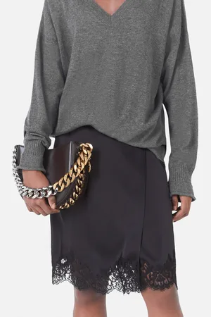 Stella McCartney Maglione con Scollo a V e Maniche Lunghe, Donna,
